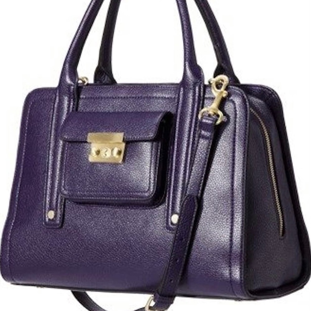 3.1 Phillip Lim for Target Purple Leather Satchel with Gold Hardware